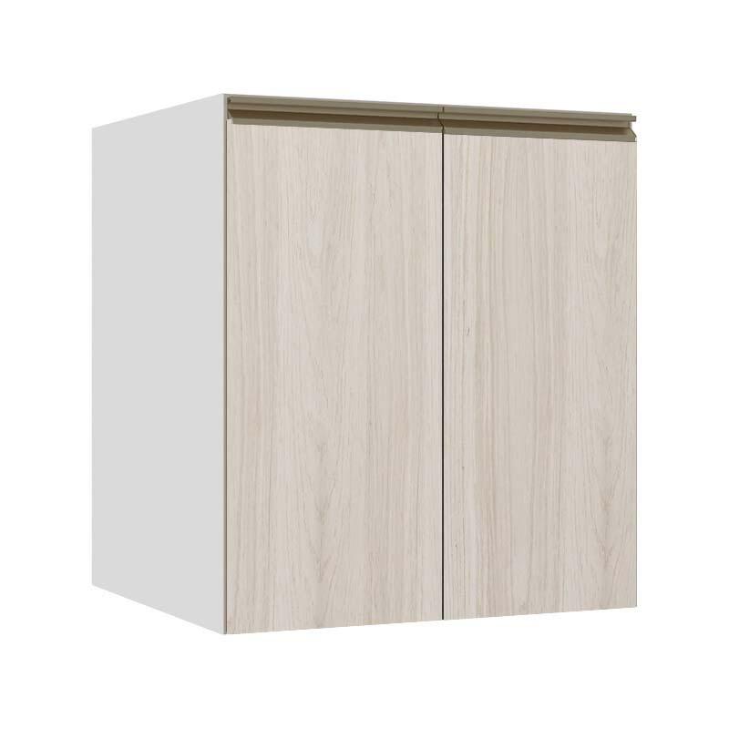 Módulo Balcão 60cm 2 Portas 100% MDF Cozinha Modulada Gold J Robel Branco/Aspen