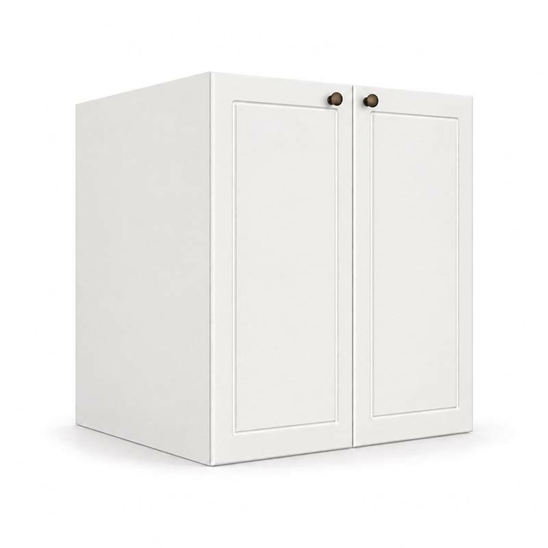 Módulo Balcão 60x68x56cm 2 Portas 100% MDF Cozinha Provence Robel Branco/Branco Matte