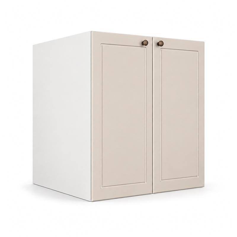 Módulo Balcão 60x68x56cm 2 Portas 100% MDF Cozinha Provence Robel Branco/Off White Matte