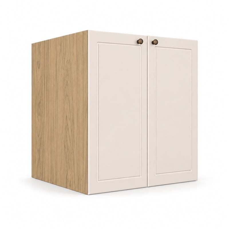 Módulo Balcão 60x68x56cm 2 Portas 100% MDF Cozinha Provence Robel Hanover/Off White Matte
