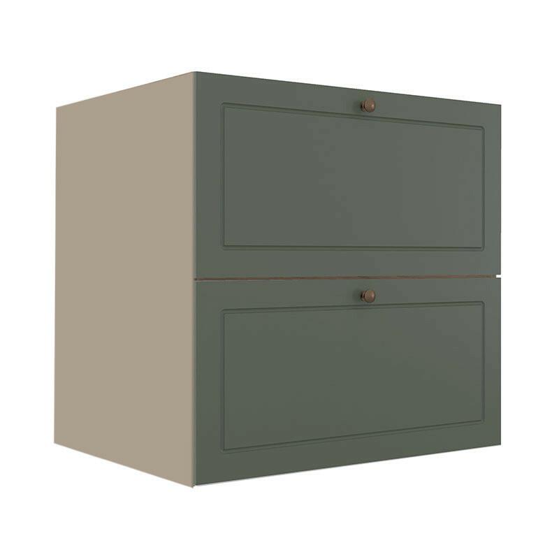 Módulo Balcao 70cm 1 Gaveta 1 Porta Basculante 100% MDF Cozinha Provence Robel Fendi/Salvia Matte