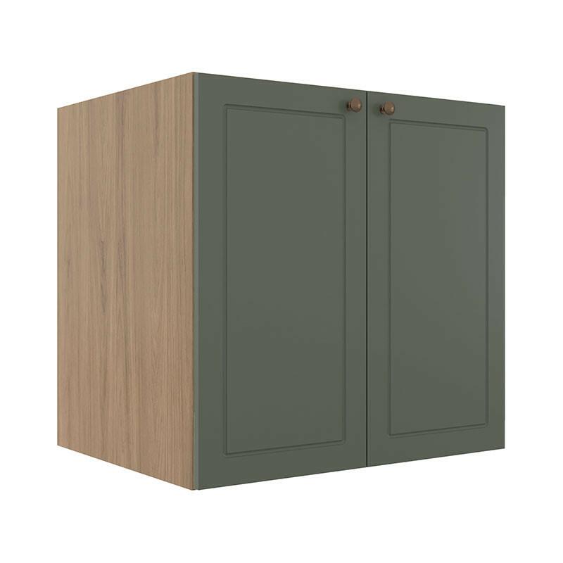Módulo Balcao 70cm 2 Portas 100% MDF Cozinha Modulada Provence Robel Hanover/Salvia Matte