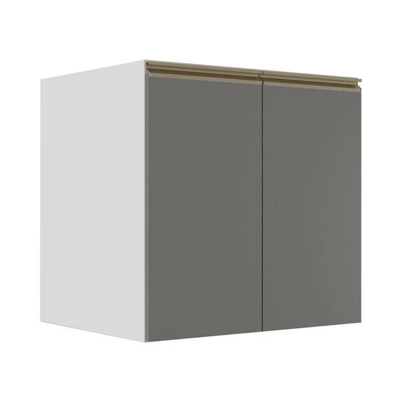 Módulo Balcão 70cm 2 Portas 100% MDF Cozinha Modulada Gold J Robel Branco/Cinza Matte Módulo Balcão 70cm 2 Portas 100% MDF Cozinha Modulada Gold J Robel Branco/Cinza Matte