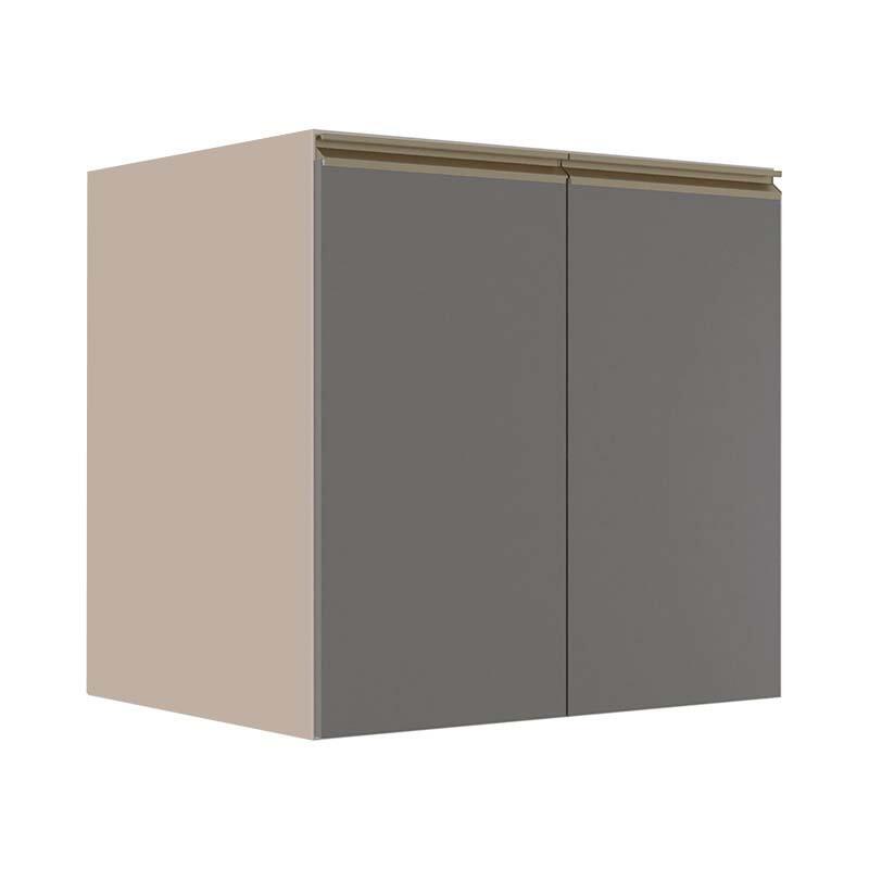 Módulo Balcão 70cm 2 Portas 100% MDF Cozinha Modulada Gold J Robel Fendi/Cinza Matte Módulo Balcão 70cm 2 Portas 100% MDF Cozinha Modulada Gold J Robel Fendi/Cinza Matte