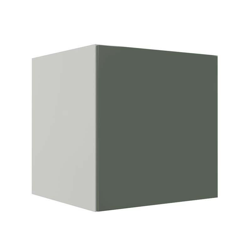 Módulo Balcão 70cm Para Embutir Forno 100% MDF Cozinha Modulada Robel Branco/Salvia Matte