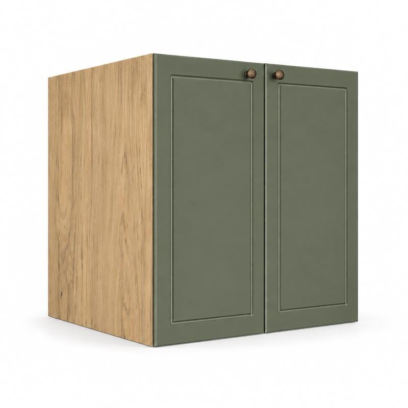 Módulo Balcão 70x68x56cm 2 Portas 100% MDF Cozinha Provence Robel Hanover/Salvia Matte