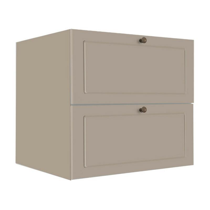 Módulo Balcao 80cm 1 Gaveta 1 Porta Basculante 100% MDF Cozinha Provence Robel Fendi/Fendi Matte