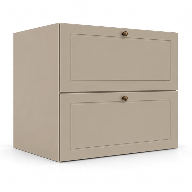 Módulo Balcão 80x68x56cm 1 Gaveta 1 Porta Basculante 100% MDF Cozinha Provence Robel Fendi/Fendi Matte
