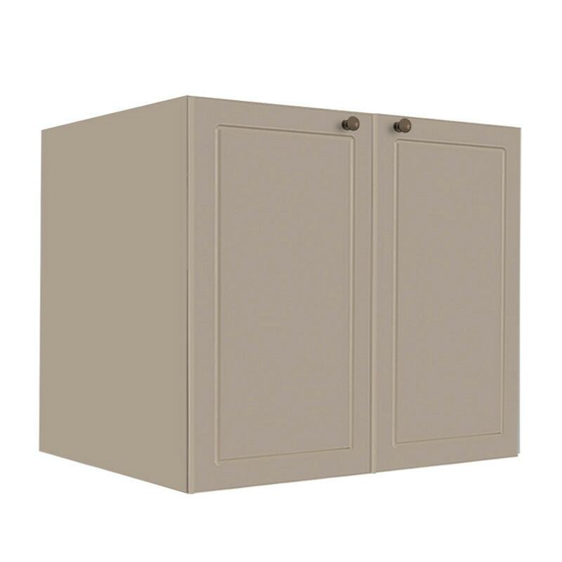 Módulo Balcao 80cm 2 Portas 100% MDF Cozinha Modulada Provence Robel Fendi/Fendi Matte