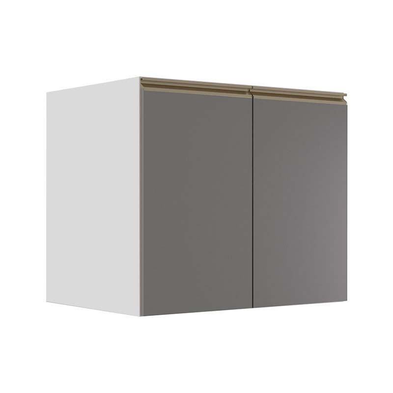 Módulo Balcão 80cm 2 Portas 100% MDF Cozinha Modulada Gold J Robel Branco/Cinza Matte Módulo Balcão 80cm 2 Portas 100% MDF Cozinha Modulada Gold J Robel Branco/Cinza Matte