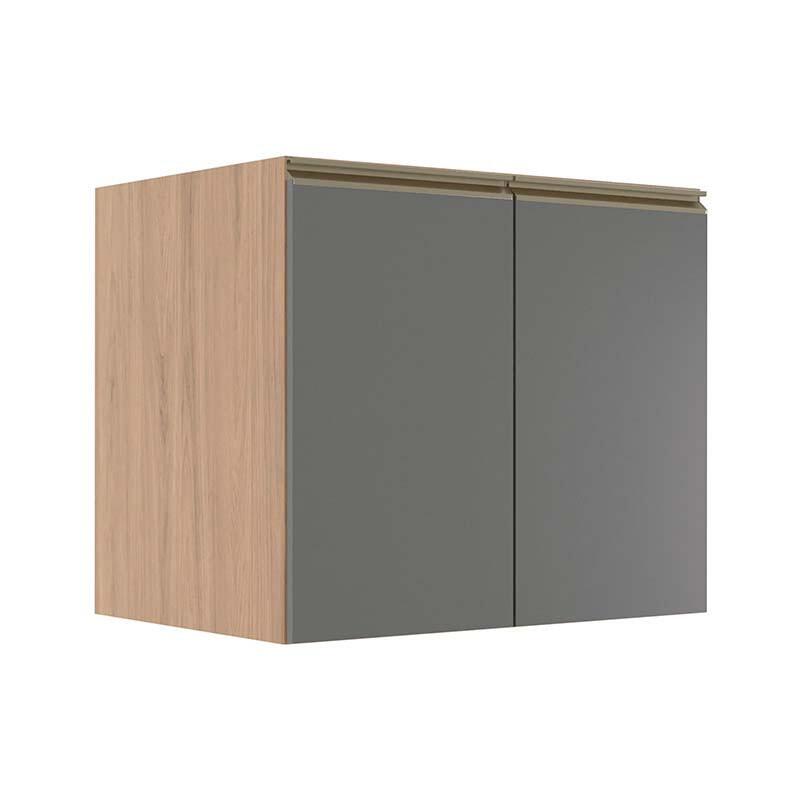 Módulo Balcão 80cm 2 Portas 100% MDF Cozinha Modulada Gold J Robel Hanover/Cinza Matte Módulo Balcão 80cm 2 Portas 100% MDF Cozinha Modulada Gold J Robel Hanover/Cinza Matte