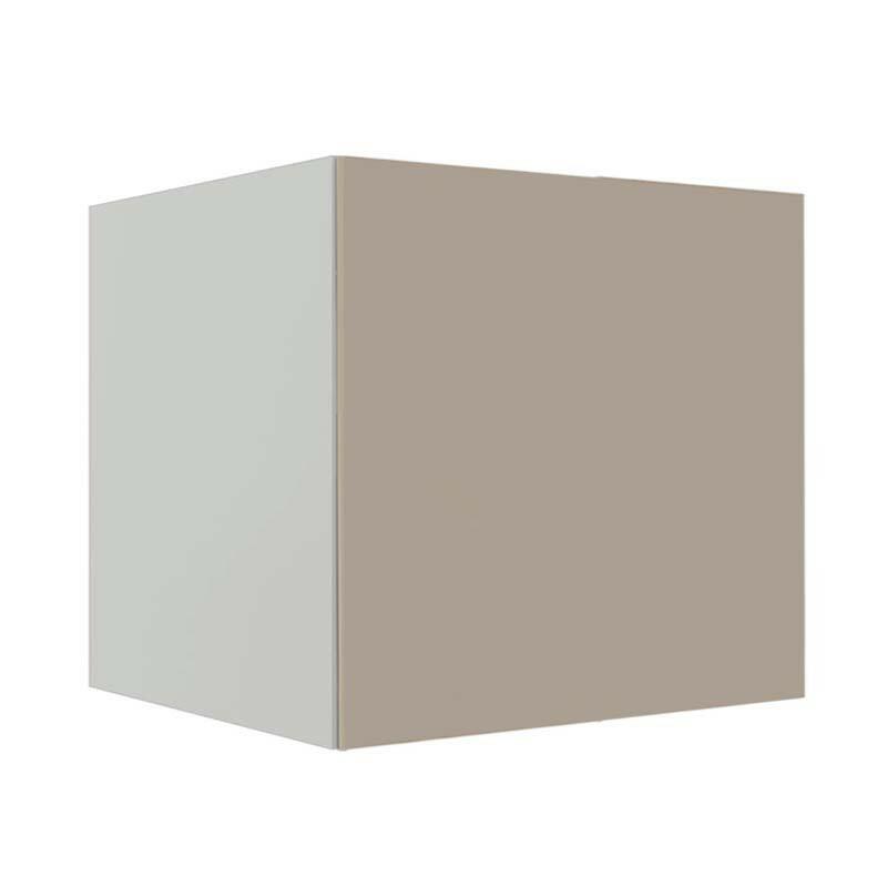 Módulo Balcão 80cm Para Embutir Forno 100% MDF Cozinha Modulada Robel Branco/Fendi Matte