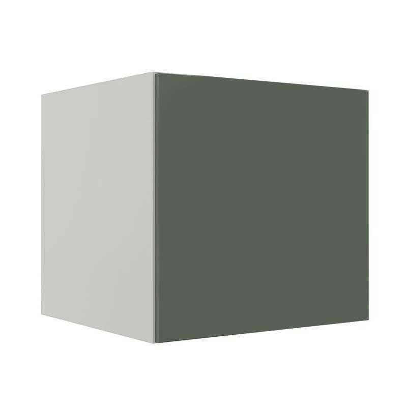 Módulo Balcão 80cm Para Embutir Forno 100% MDF Cozinha Modulada Robel Branco/Salvia Matte