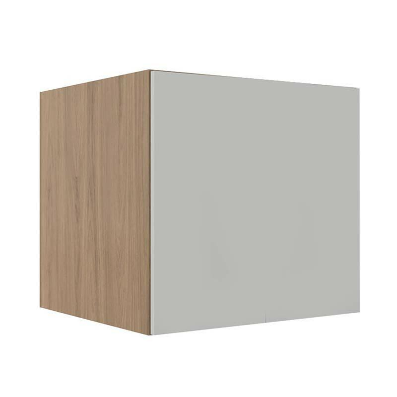 Módulo Balcão 80cm Para Embutir Forno 100% MDF Cozinha Modulada Robel Hanover/Branco Matte