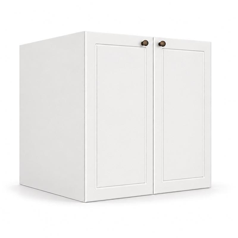 Módulo Balcão 80x68x56cm 2 Portas 100% MDF Cozinha Provence Robel Branco/Branco Matte