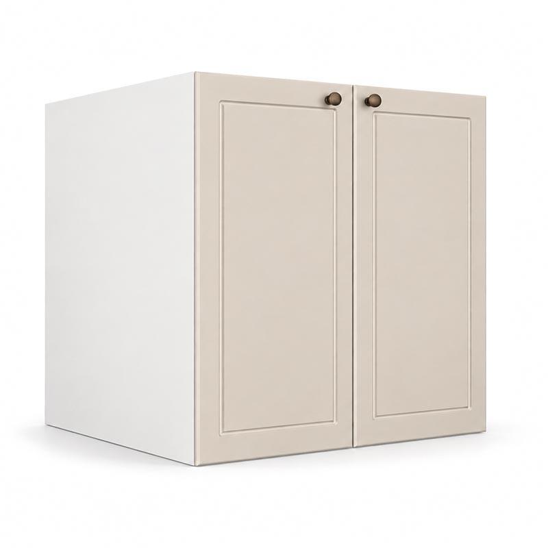 Módulo Balcão 80x68x56cm 2 Portas 100% MDF Cozinha Provence Robel Branco/Off White Matte