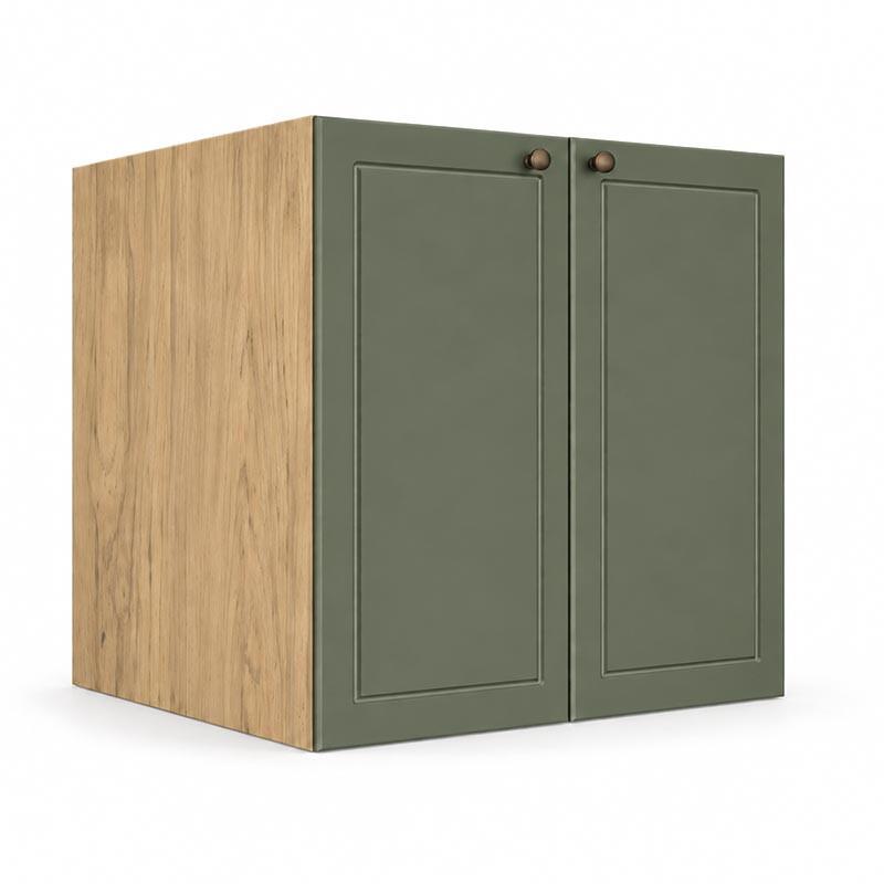 Módulo Balcão 80x68x56cm 2 Portas 100% MDF Cozinha Provence Robel Hanover/Salvia Matte