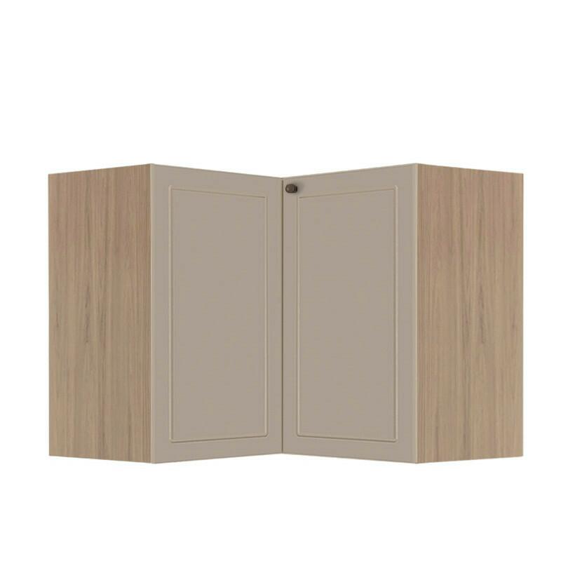 Módulo Balcao de Canto L 94x96cm 100% MDF Cozinha Provence Robel Hanover/Fendi Matte