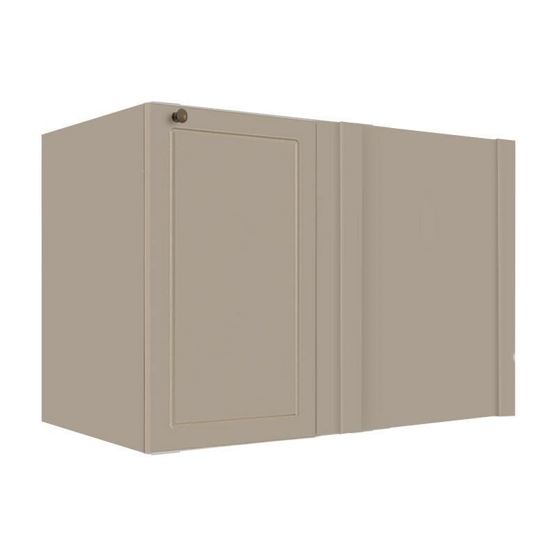 Módulo Balcao de Canto Reto 100cm Direito/Esquerdo 100% MDF Cozinha Provence Robel Fendi/Fendi Matte