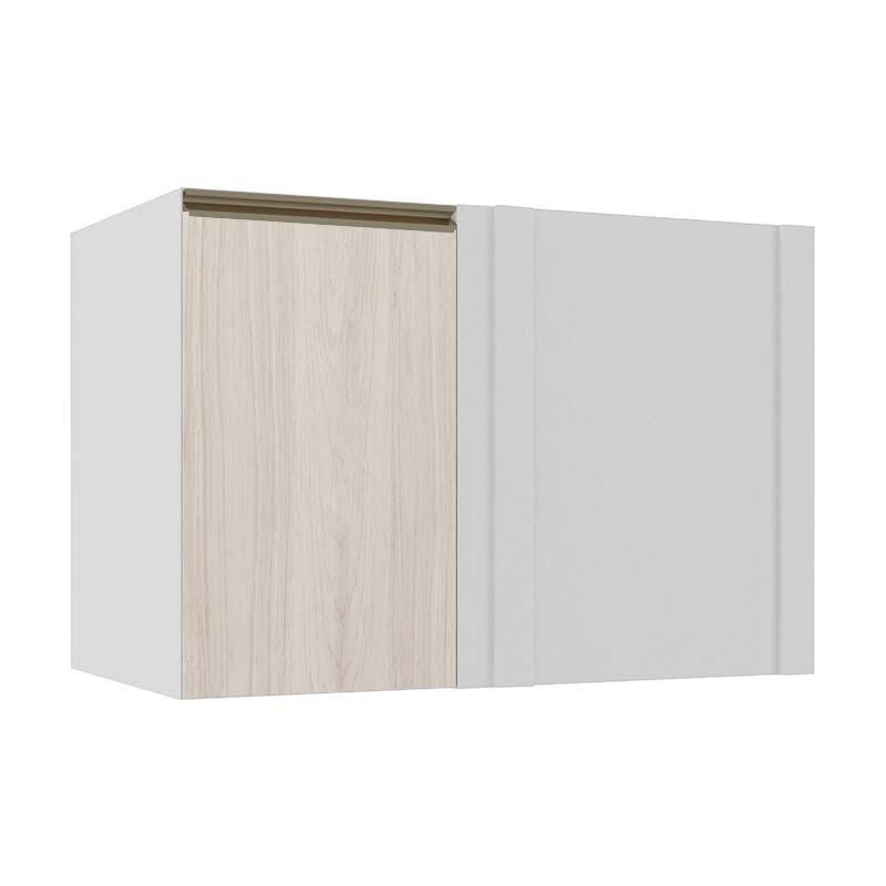 Módulo Balcão De Canto Reto 100cm 100% MDF Cozinha Modulada Gold J Robel Branco/Aspen Módulo Balcão De Canto Reto 100cm 100% MDF Cozinha Modulada Gold J Robel Branco/Aspen