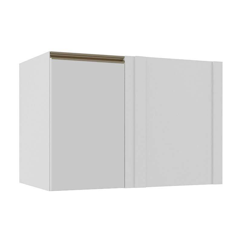 Módulo Balcão De Canto Reto 100cm 100% MDF Cozinha Modulada Gold J Robel Branco/Branco Matte Módulo Balcão De Canto Reto 100cm 100% MDF Cozinha Modulada Gold J Robel Branco/Branco Matte