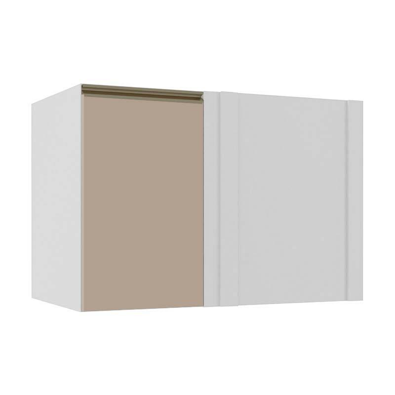 Módulo Balcão De Canto Reto 100cm 100% MDF Cozinha Modulada Gold J Robel Branco/Fendi Matte Módulo Balcão De Canto Reto 100cm 100% MDF Cozinha Modulada Gold J Robel Branco/Fendi Matte