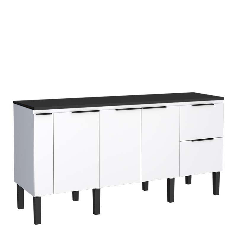 Balcão Buffet Cozinha Sala de Jantar com Tampo 180cm Cisne Cozimax Branco