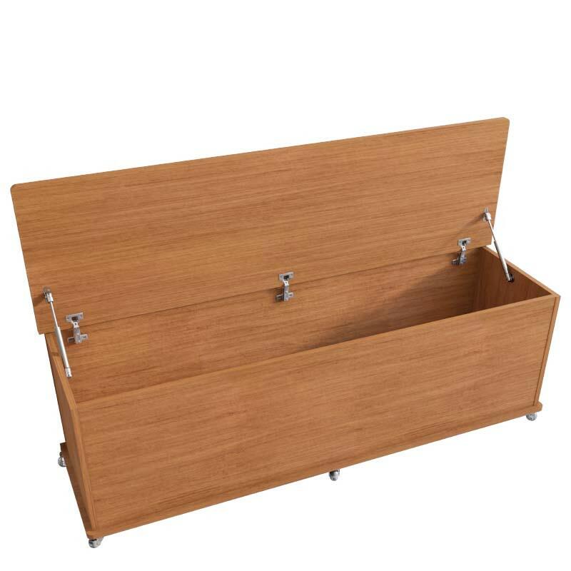 Baú Calçadeira de Cama Quarto 135cm Luca Casa D Cedro
