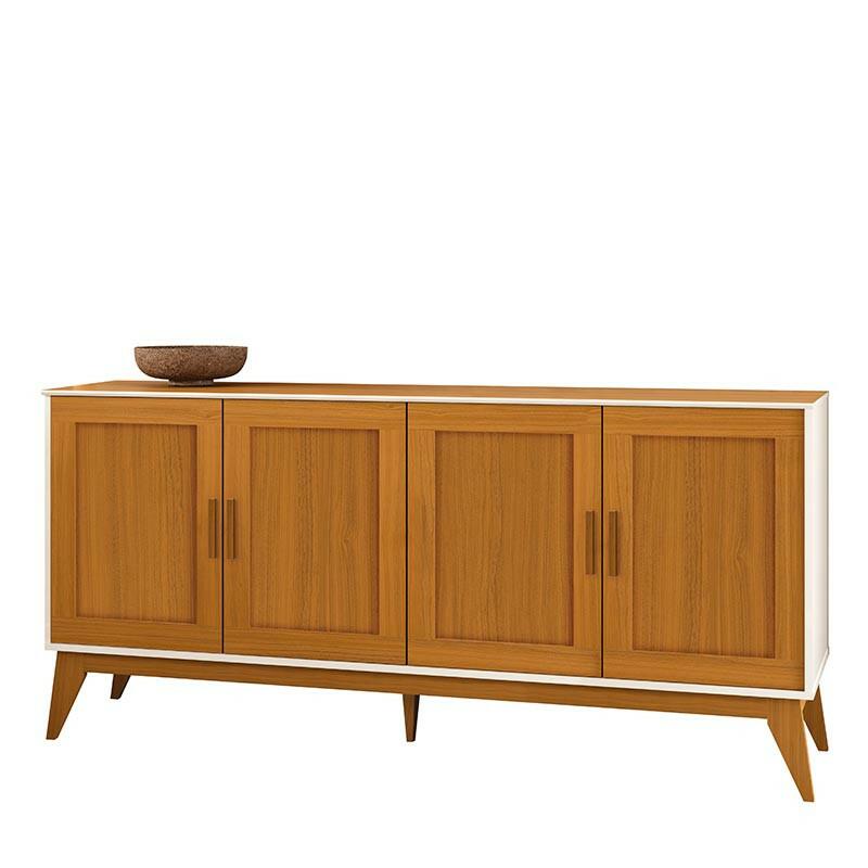 Buffet Sala Jantar 172cm Vintage Provençal 4 Portas Sierra 1.7 EDN Cedro/Off White