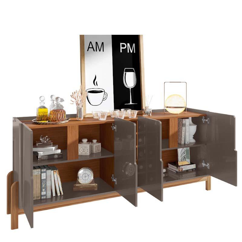 Buffet Balcão Sala de Jantar 4 Portas Adega Lizz 1.9 Casa D Cinza/Cedro