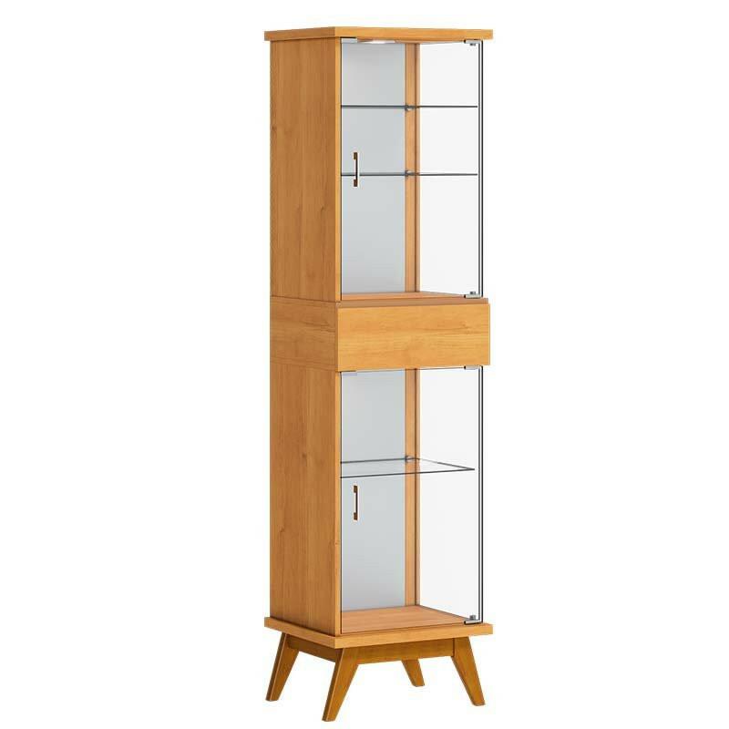 Cristaleira Moderna 1 Gaveta 48x183 Nuance com LED Imcal Nature