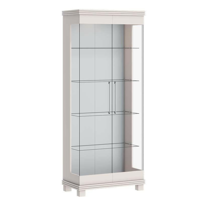 Cristaleira Moderna de Vidro com LED 72x175 Cristal Imcal Off White