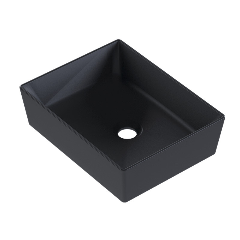Cuba de Louça Para Banheiro 40x31x10cm Linea Cozimax Preto
