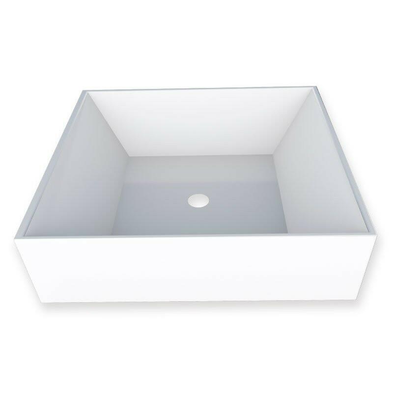 Cuba Para Banheiro 31x27 Mármore Sintético Prisma Cozimax Branco