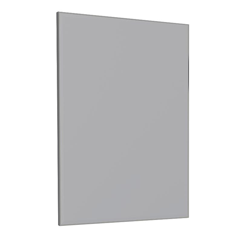 Espelho Para Banheiro Aço Bisotê 60x85x2cm Gaia Cozimax Cinza