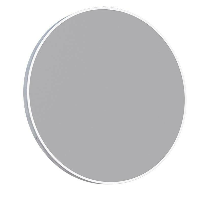 Espelho Para Banheiro Redondo Aço Luna 50 Cozimax Branco