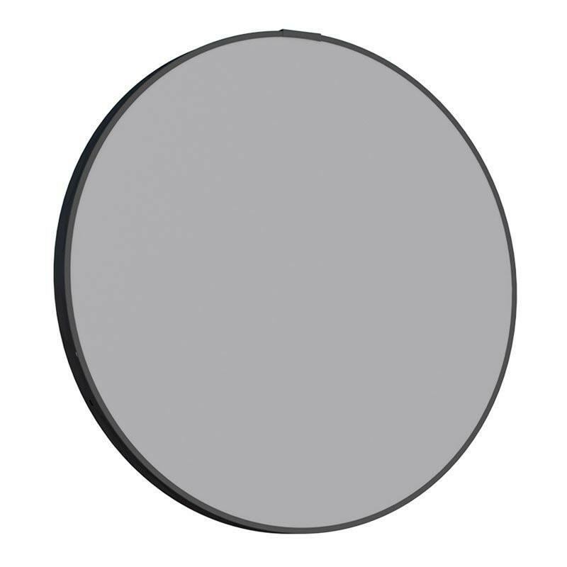 Espelho Para Banheiro Redondo Aço Luna 50 Cozimax Preto