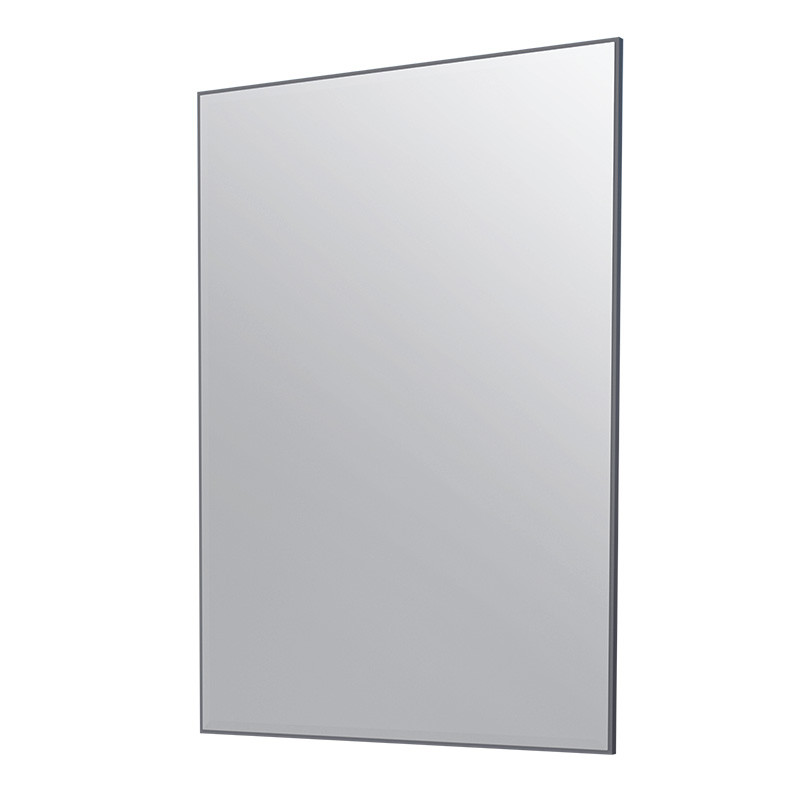 Espelho Para Banheiro Madeira 60x85x2cm Bisotê Cozimax Cinza