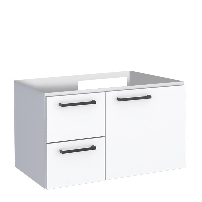 Gabinete Banheiro Para Bancada Aço 60cm Sem Lavatório Romã 60 Cozimax Branco
