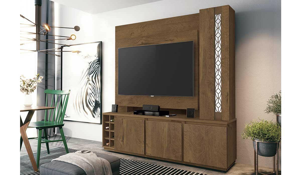 Estante Home Para TV até 55 Capri EDN Naturale