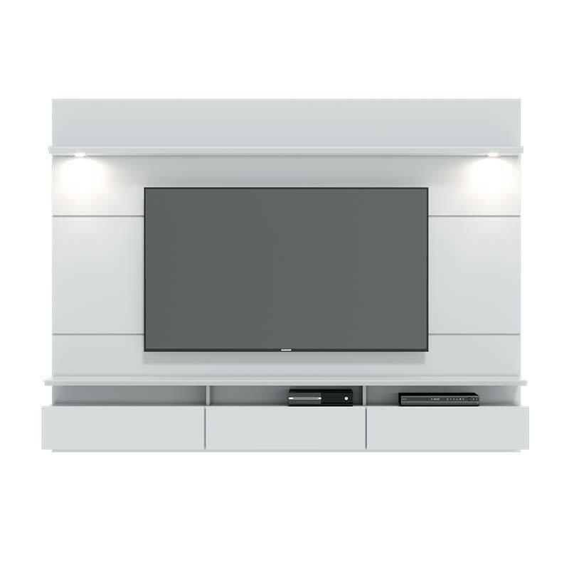 Home Suspenso Sala Para TV 65 Polegadas 182x164 Decore 1.8 Imcal Branco