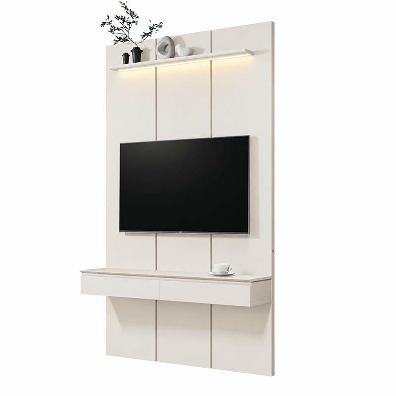 Home Suspenso 135x216cm 2 Gavetas Para TV 50¨ Estone 1.35 EDN Off White