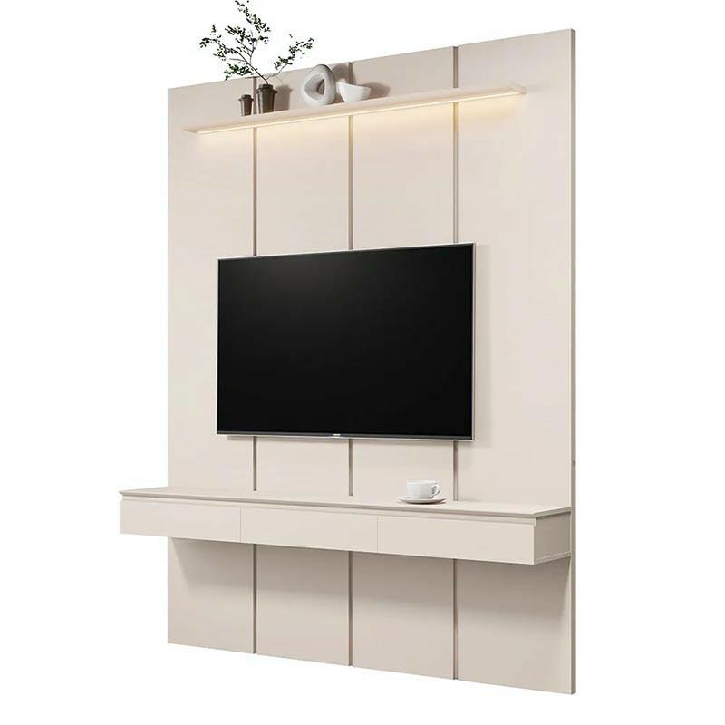 Home Suspenso 180x216cm 3 Gavetas Para TV 75¨ Estone 1.8 EDN Off White