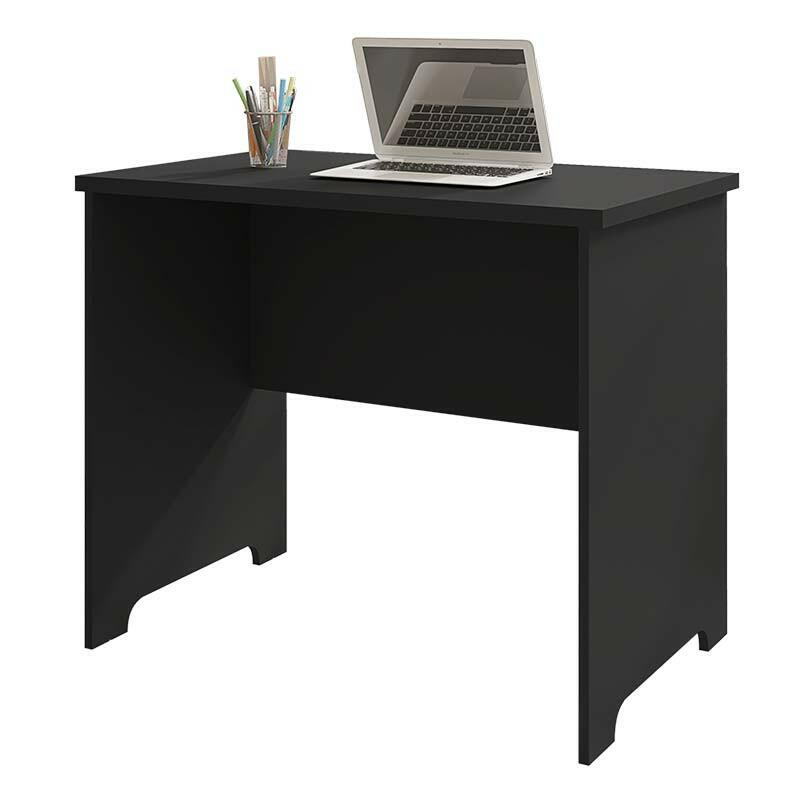 Escrivaninha Pequena 90cm Mesa Estudos Genebra RV Móveis Preto