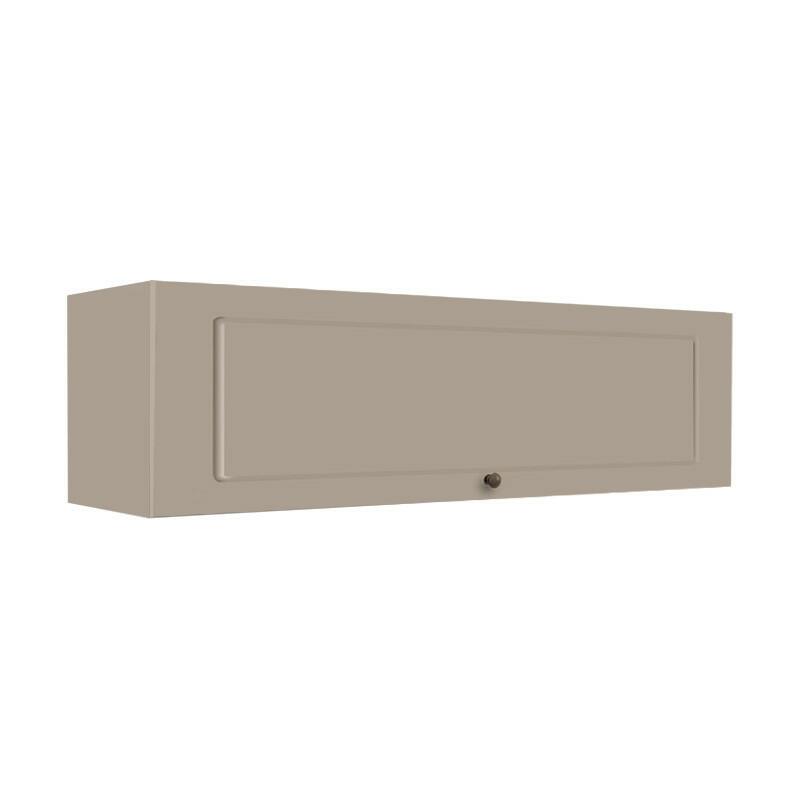 Módulo Armário Aéreo 120cm 1 Porta Basculante 100% MDF Cozinha Provence Robel Fendi/Fendi Matte