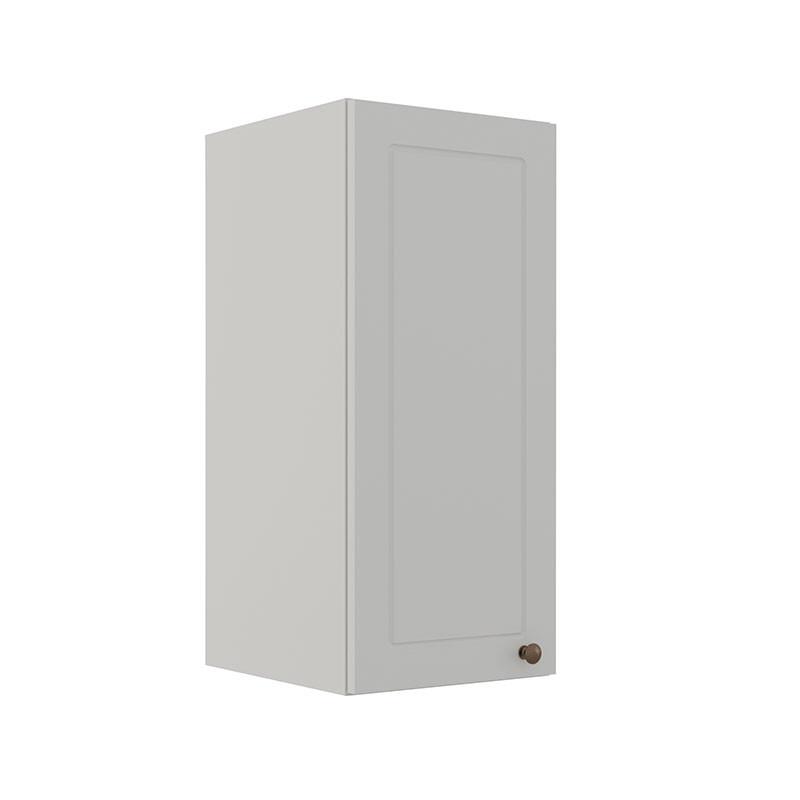 Módulo Armário Aéreo 68x30x34cm 1 Porta 100% MDF Cozinha Modulada Provence Robel Branco/Branco Matte