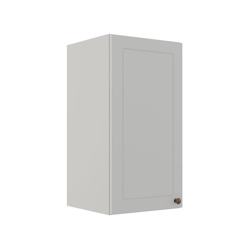 Módulo Armário Aéreo 68x35x34cm 1 Porta 100% MDF Cozinha Modulada Provence Robel Branco/Branco Matte