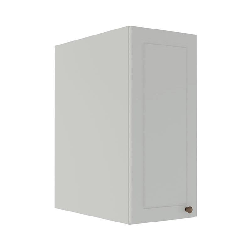 Módulo Armário Aéreo 68x35x56cm 1 Porta 100% MDF Cozinha Modulada Provence Robel Branco/Branco Matte
