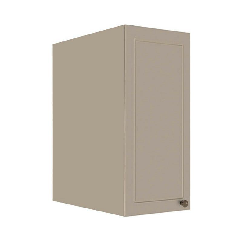 Módulo Armário Aéreo 68x35x56cm 1 Porta 100% MDF Cozinha Modulada Provence Robel Fendi/Fendi Matte