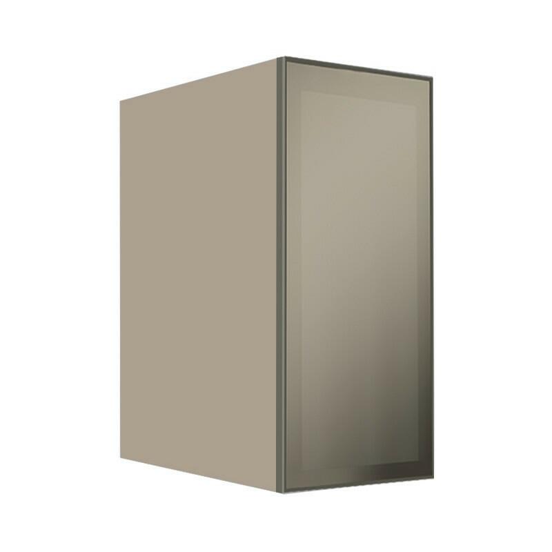 Módulo Armário Aéreo 68x35x56cm 1 Porta Vidro Reflecta Cozinha Modulada Robel Fendi